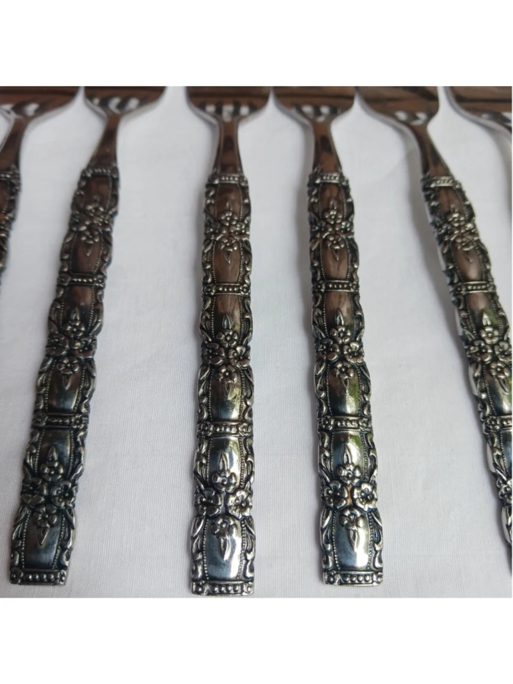 HTF Oneida Northland HOUSTON 6 Salad Forks Stainless Japan Glossy Flatware